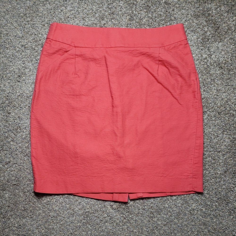 J. Crew Coral Pencil Skirt